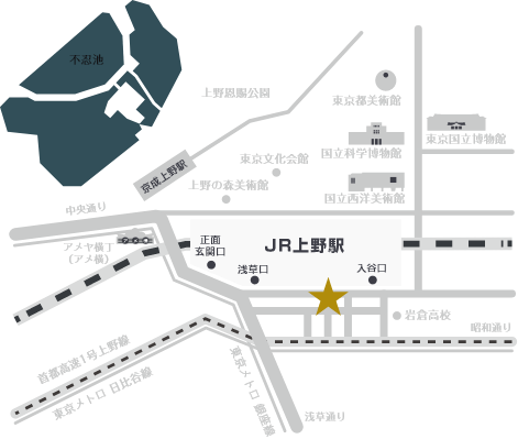 ホテルリソル上野　周辺マップ