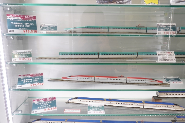 はやぶさ、こまち、かがやきなどJR東日本の新幹線車両も人気 