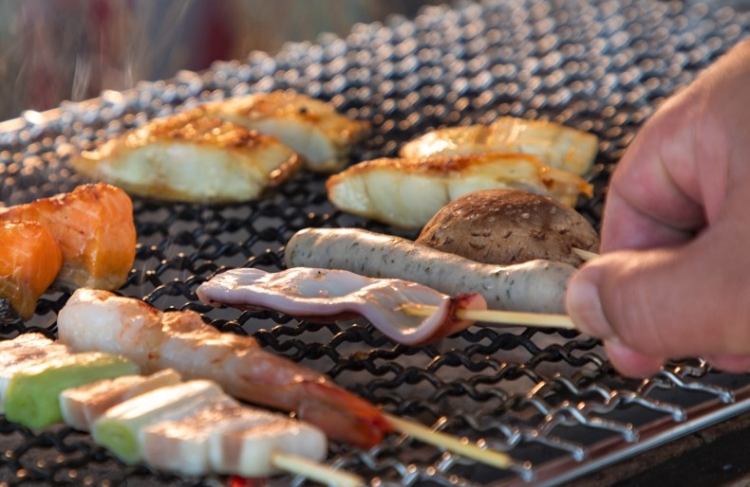朝食では、いか踊りにも出てくる「いか刺し・塩辛・いかポッポ」のほか、いか焼きもご用意